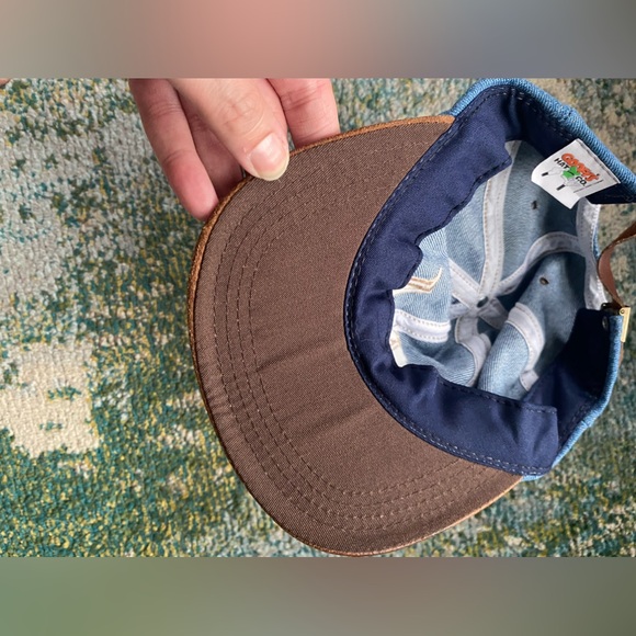 Vintage 90s Mickey Mouse denim and leather logo patch hat, one size - Picture 11 of 11